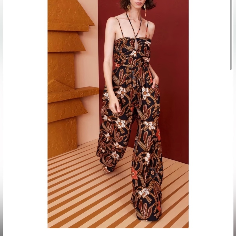 Ulla Johnson Khalida floral-print silk jumpsuit